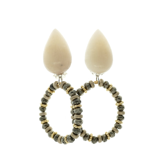 Diana Ohrclips Creole Bronze