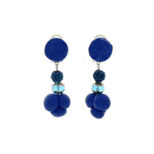 Amelia Ohrclips Royal  Petrol