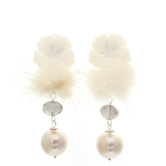 Mila Ohrringe Ohrclips Perle