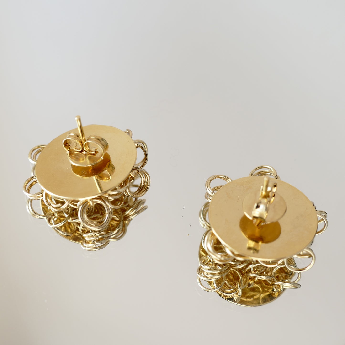 Set Gold Sol Armreif & Ring Mit Ohrringe