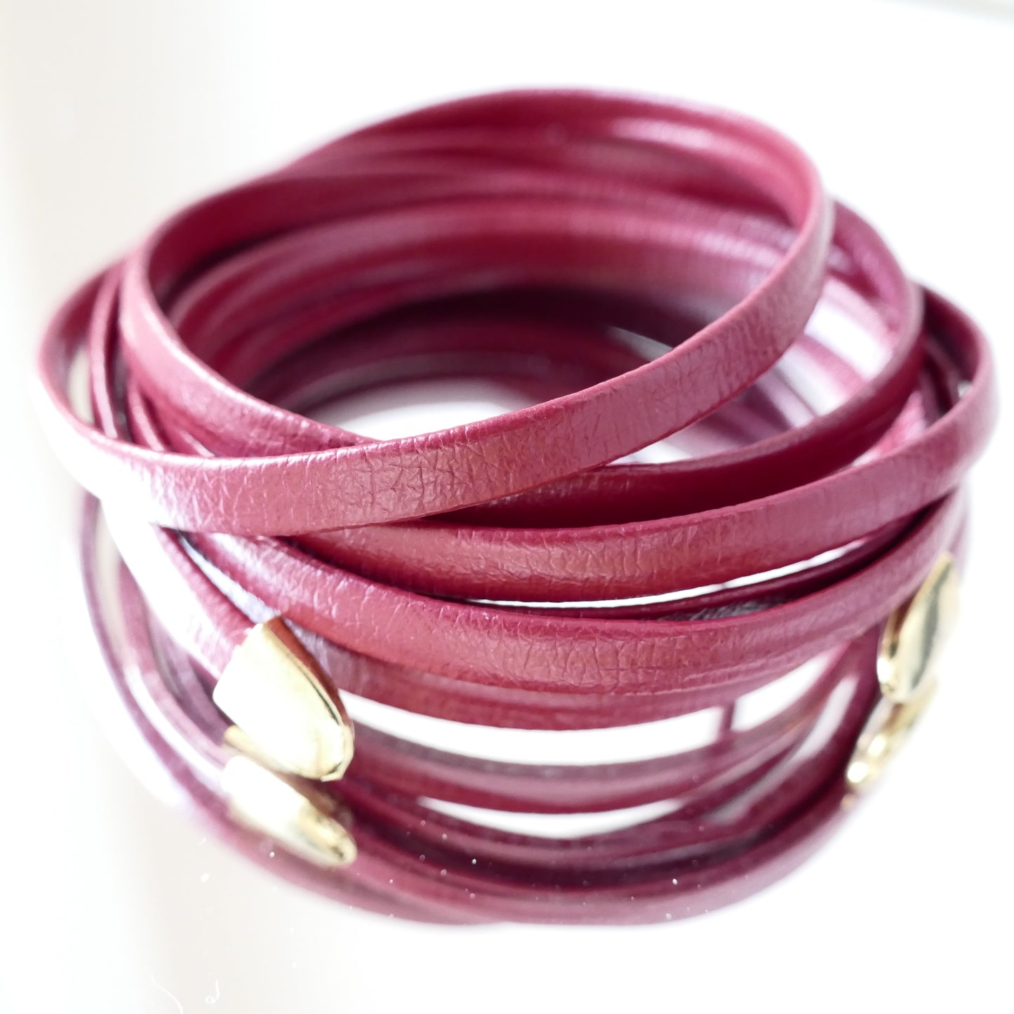 Choker Halsband Rot Leder Nina