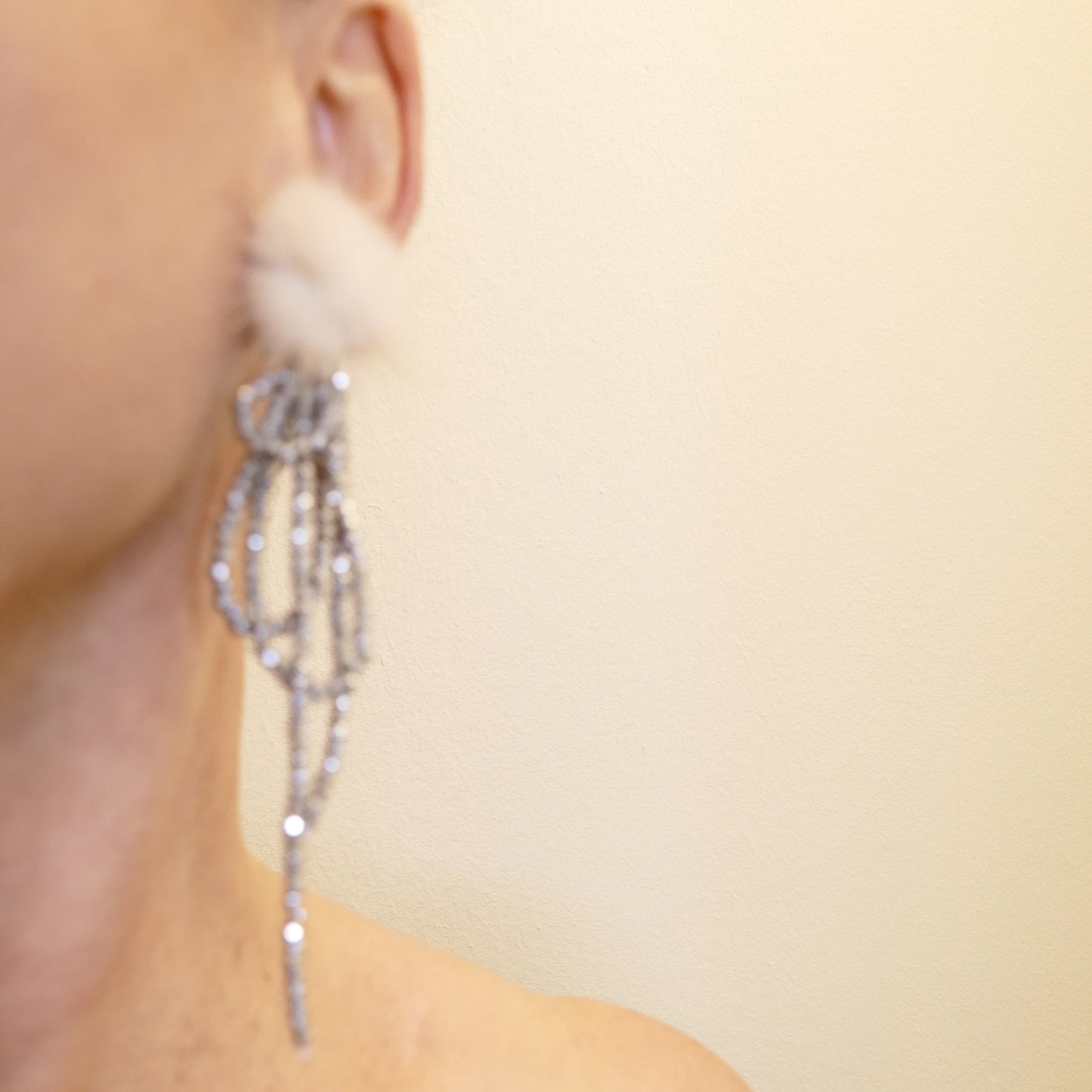 Fanie Ohrclips Hämatit