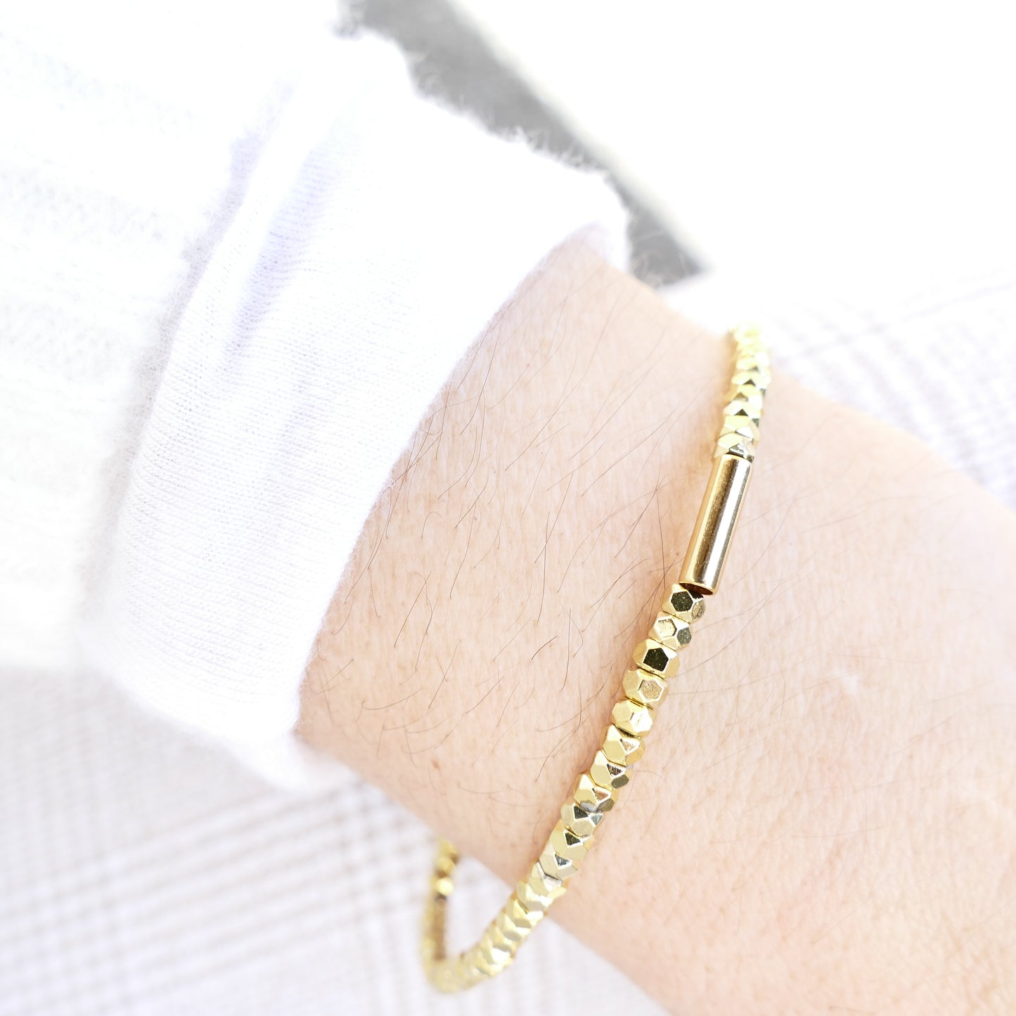 Leny Gold & Silber Perle Armband