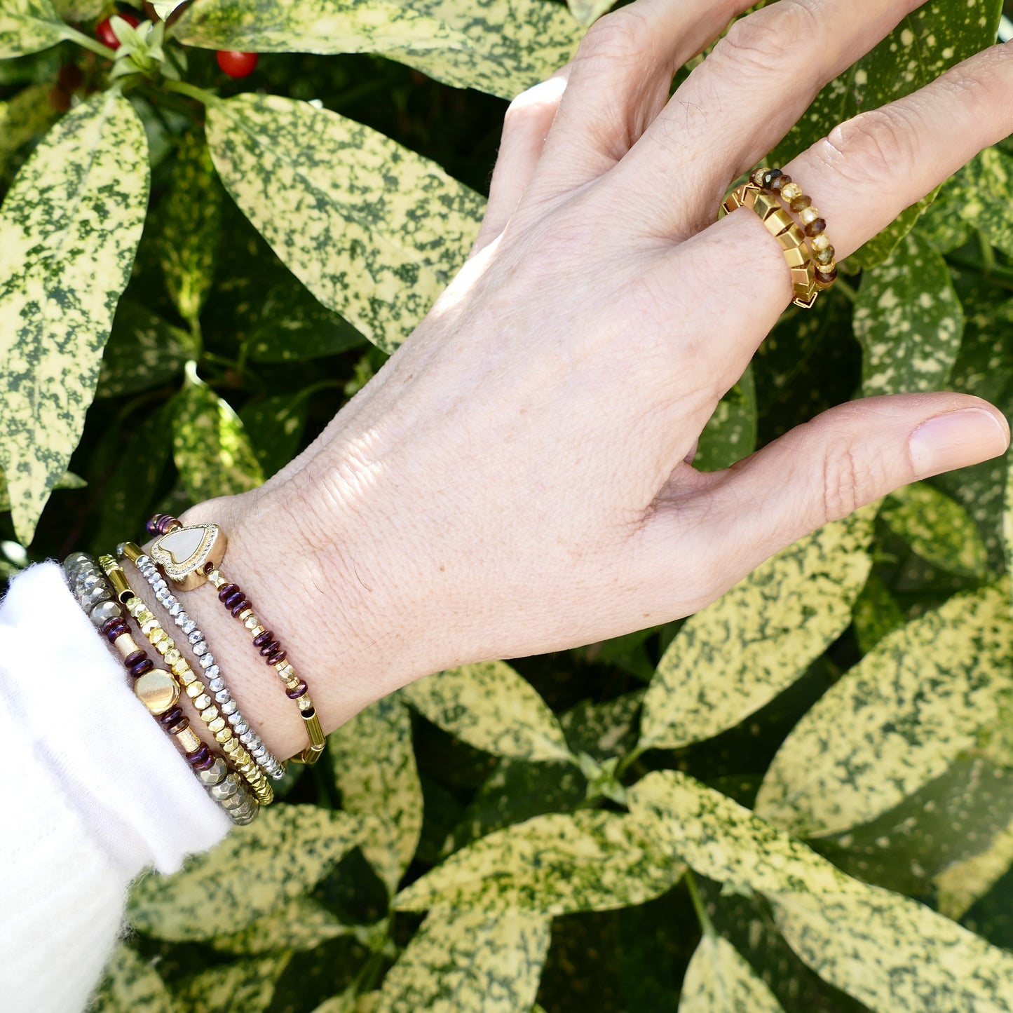 Lany Armband Hämatit Stein