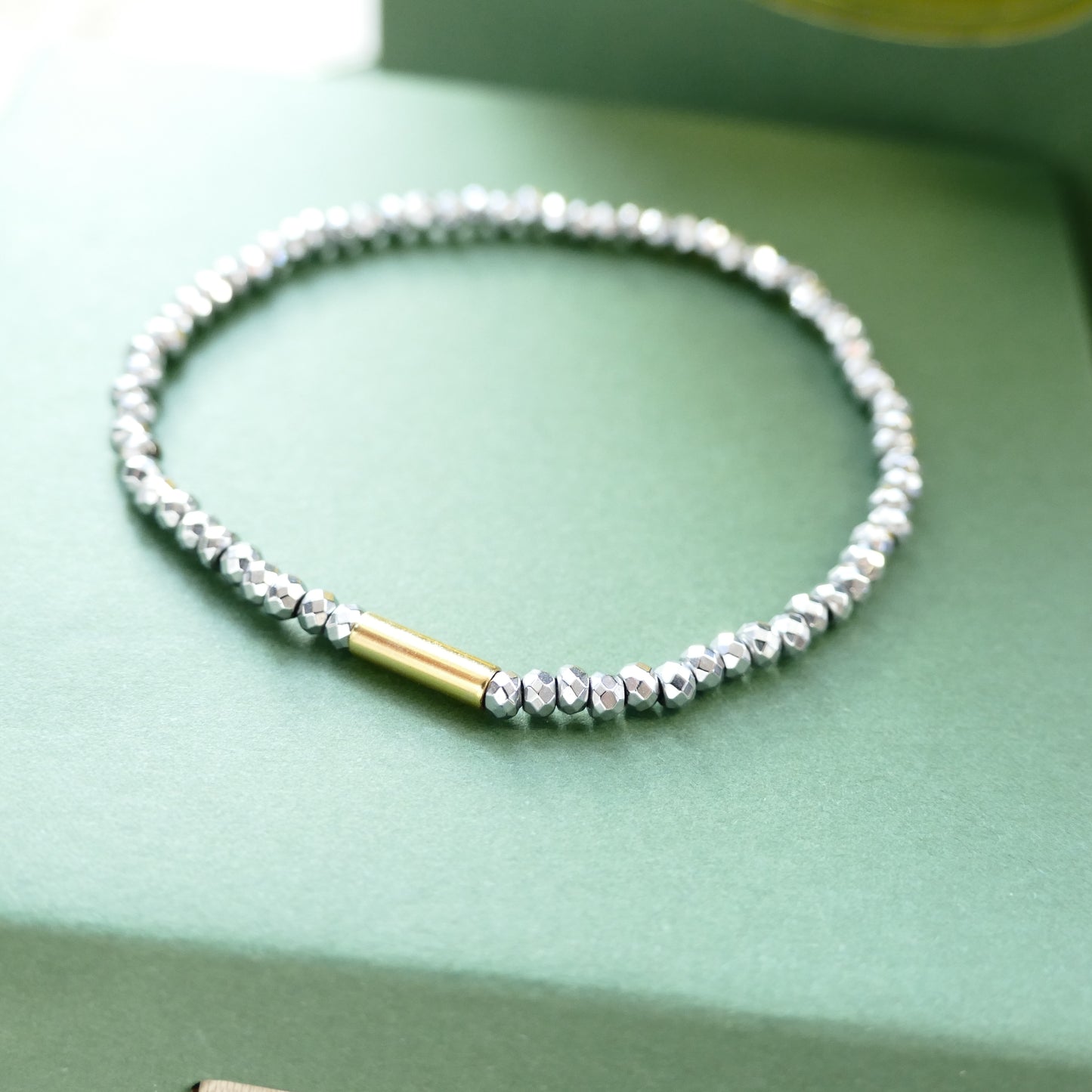 Leny Gold & Silber Perle Armband