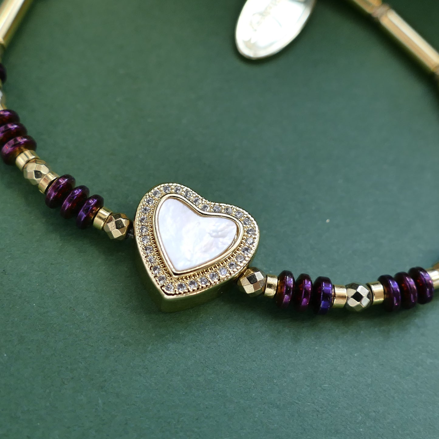 Elara Herz Perlmutt Armbänder
