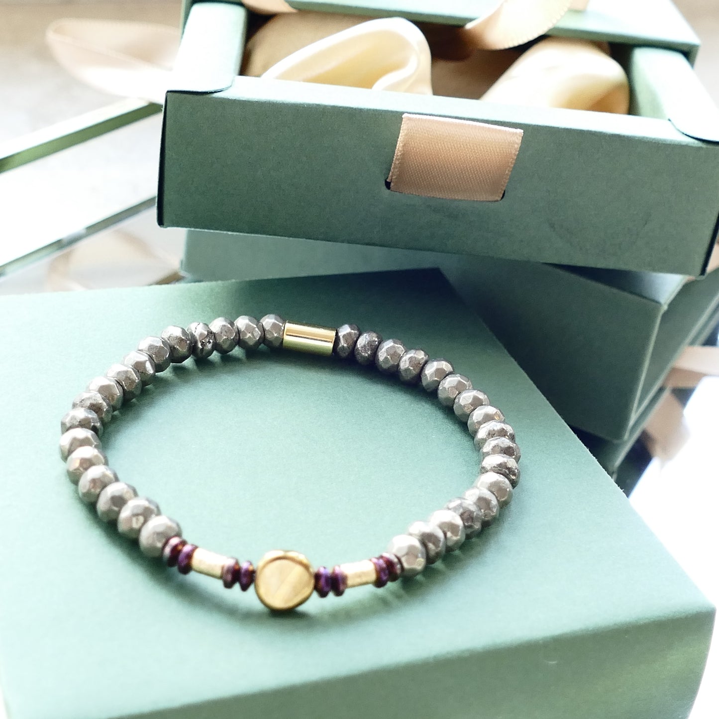 Lany Armband Hämatit Stein