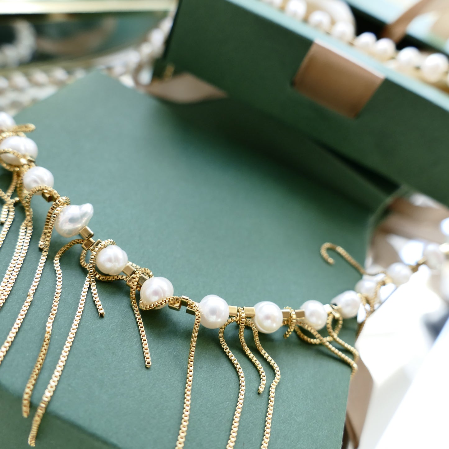 Madeleine Gold Kette Perle