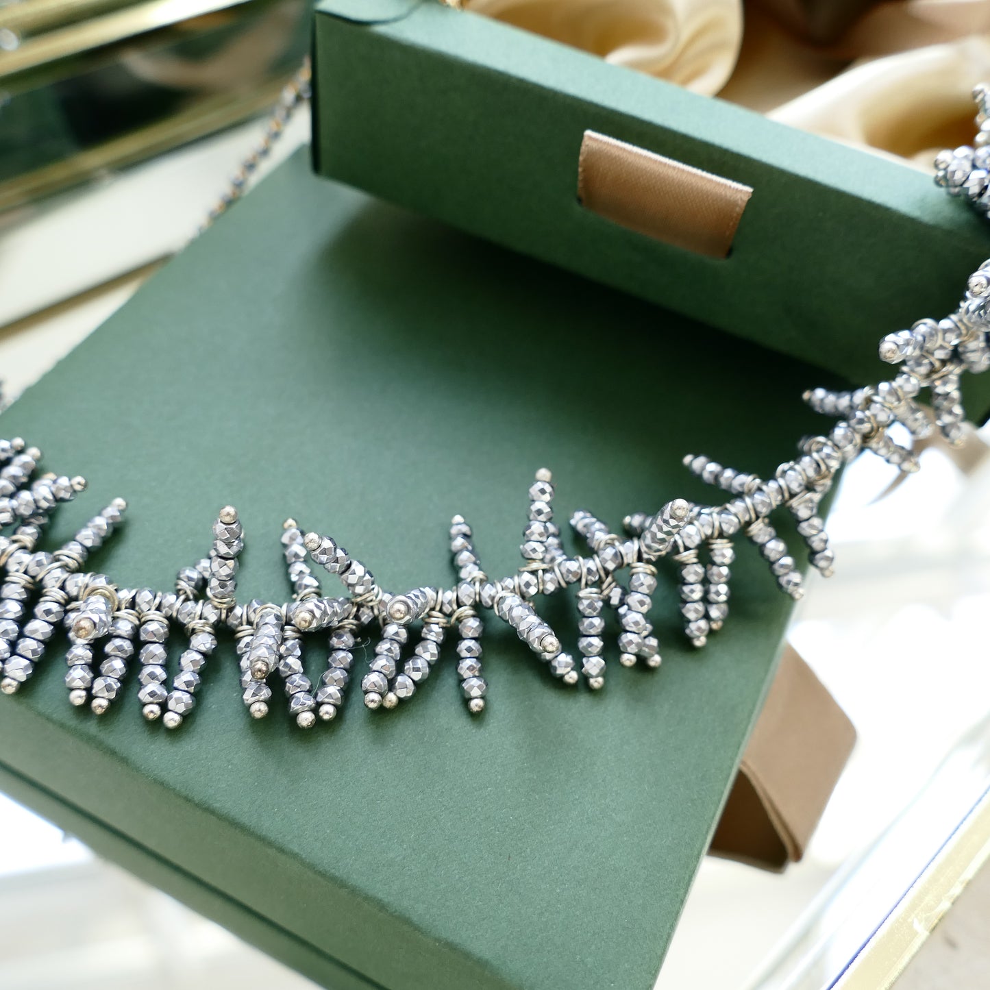 Pelka Kette Hämatit In Schwarz & Silber