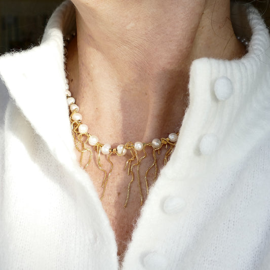 Madeleine Gold Kette Perle