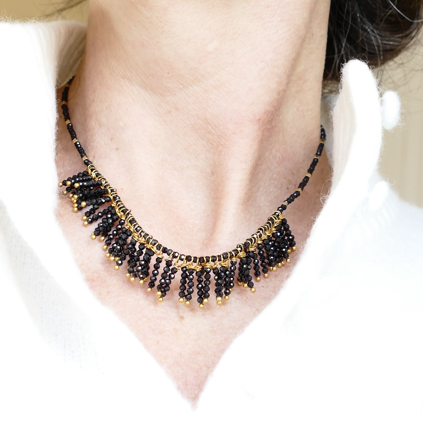 Pelka Kette Hämatit In Schwarz & Silber