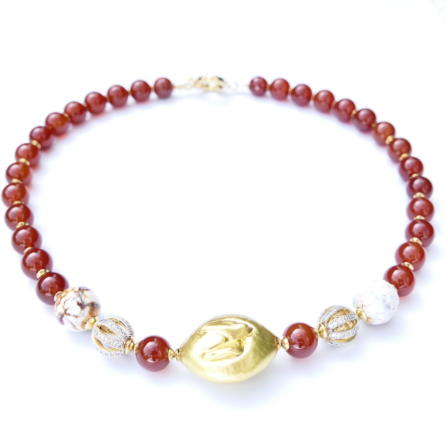 Carmen Karneol Orange Rot Kette