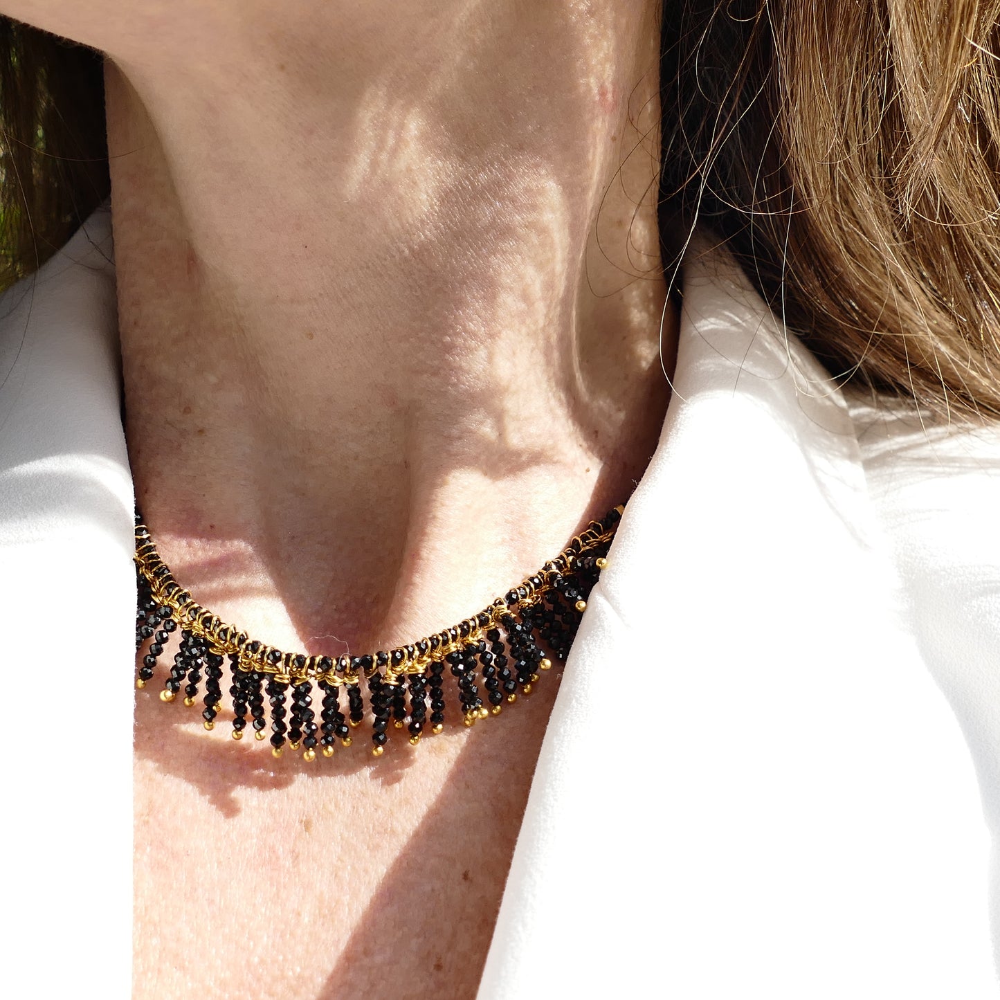 Pelka Kette Hämatit In Schwarz & Silber