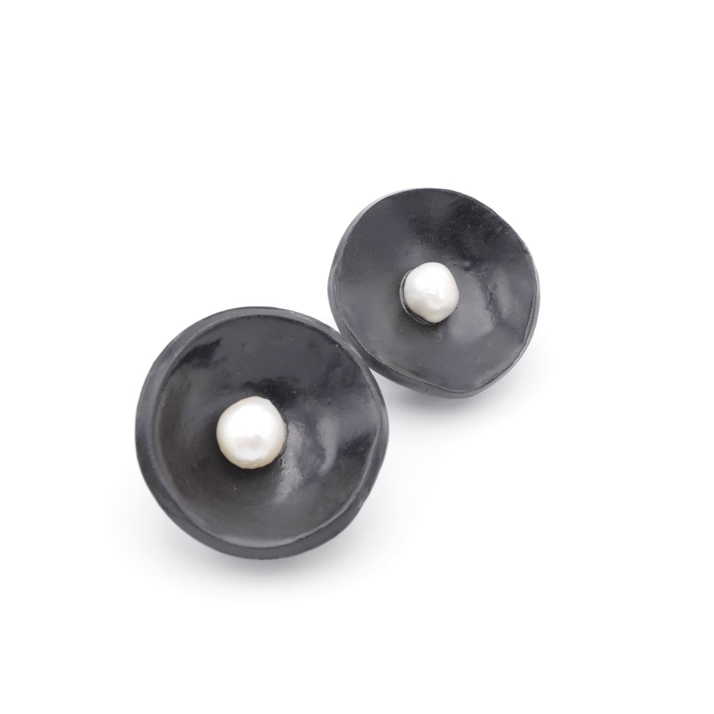Delia Ohrclips Schwarz Mit Perle