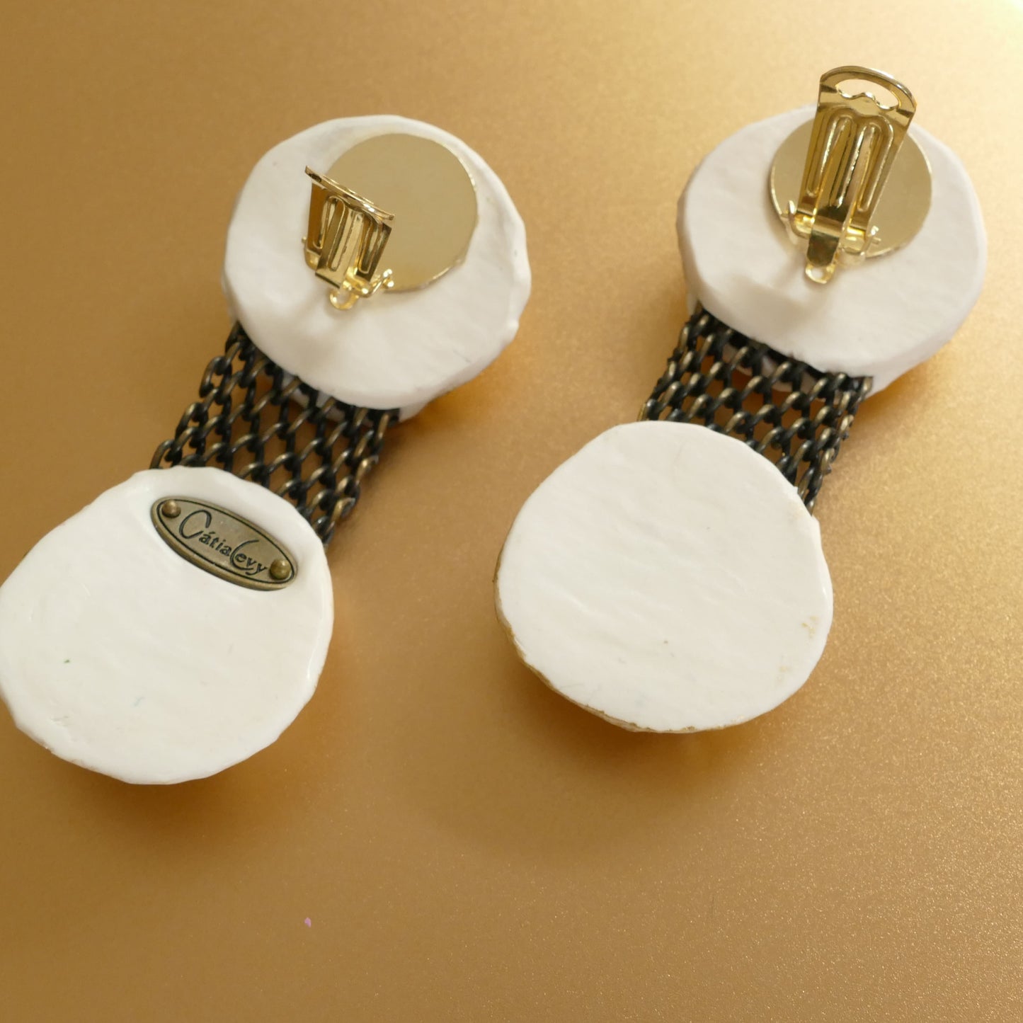 Olga Ohclips Contemporay Design Mit Bronze Element