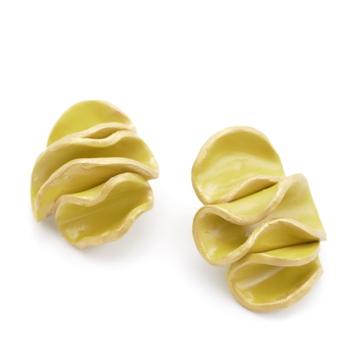 Ohrclips In Grün Farbe Contemporary Design Cátia Levy