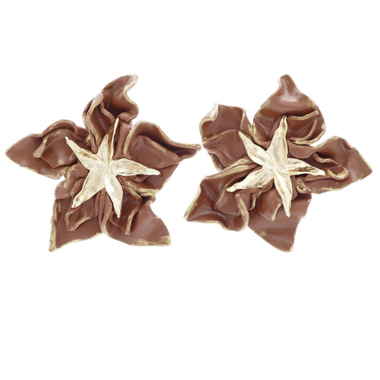 Marisol Flower Gold Ohrclips