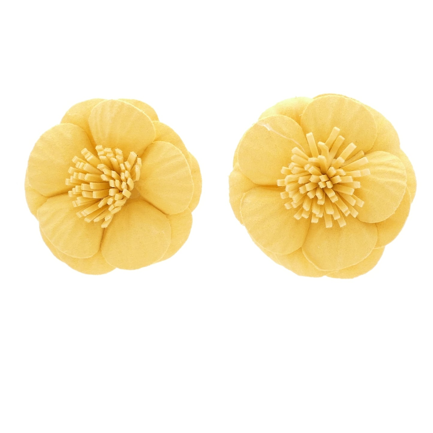 Florinda Ohrringe Bunte Ohrclips Bunte Blumen Mehrfarbige