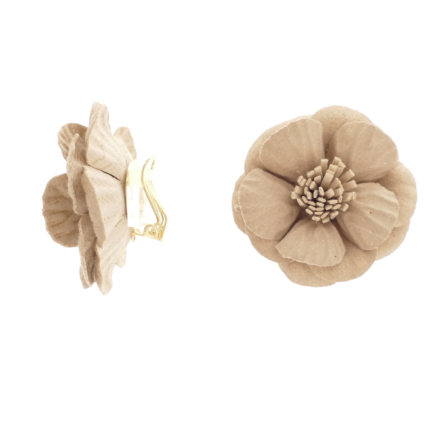 Florinda Ohrringe Bunte Ohrclips Bunte Blumen Mehrfarbige