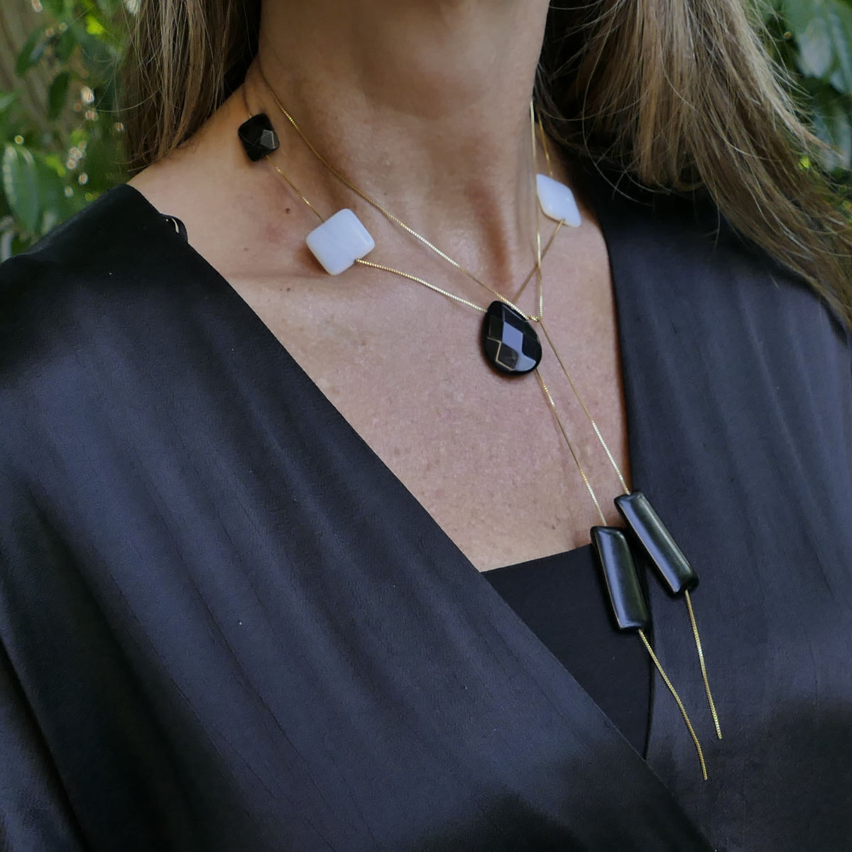 Gina Set Kette Onyx