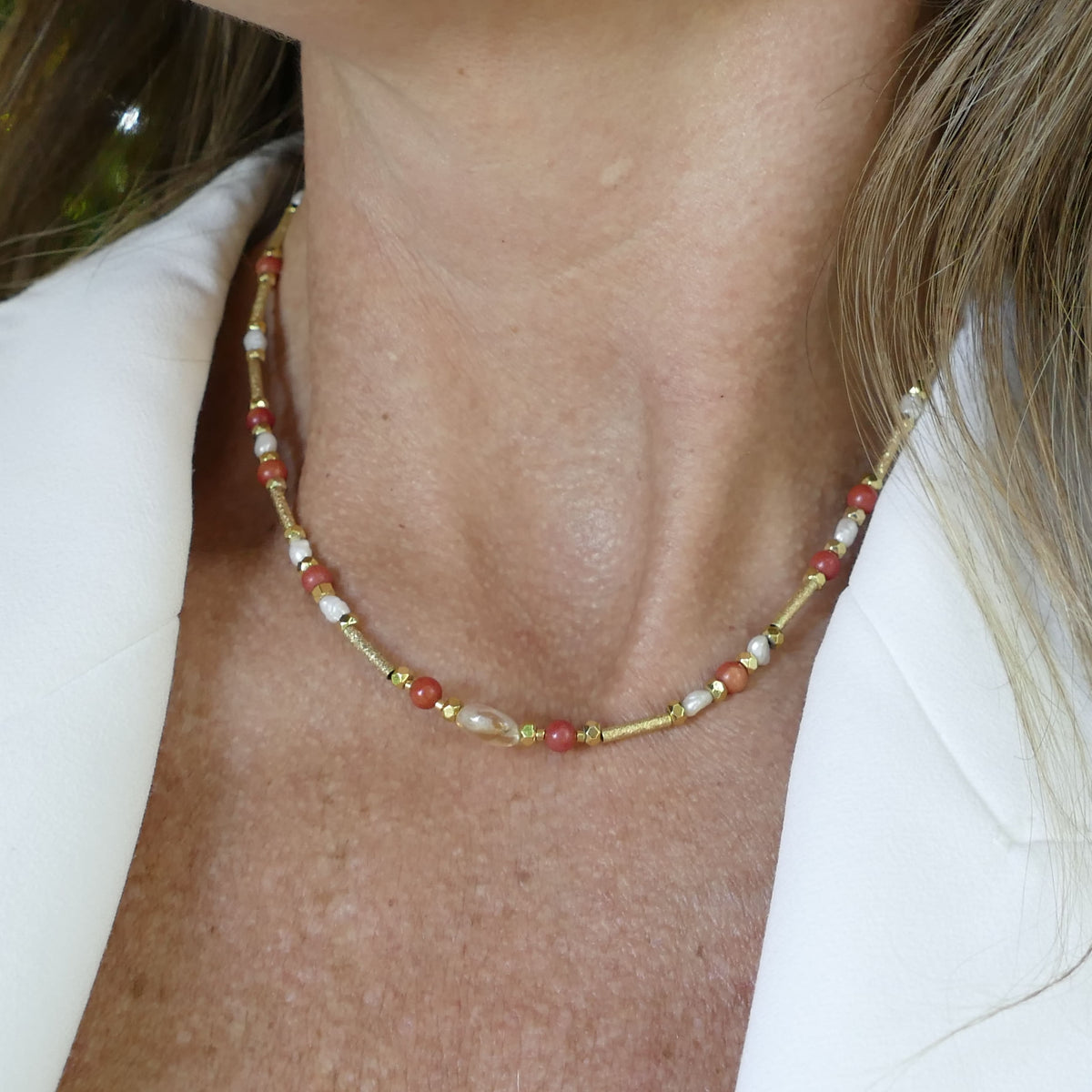 Rita Kette Citrine Mit Perle