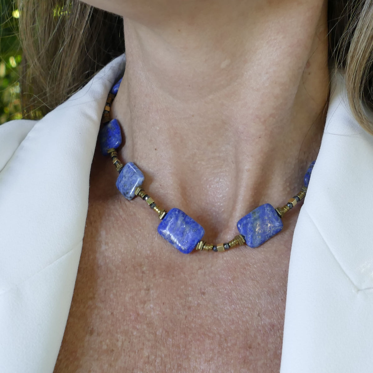 Daia Lapislazuli Bronze Kette