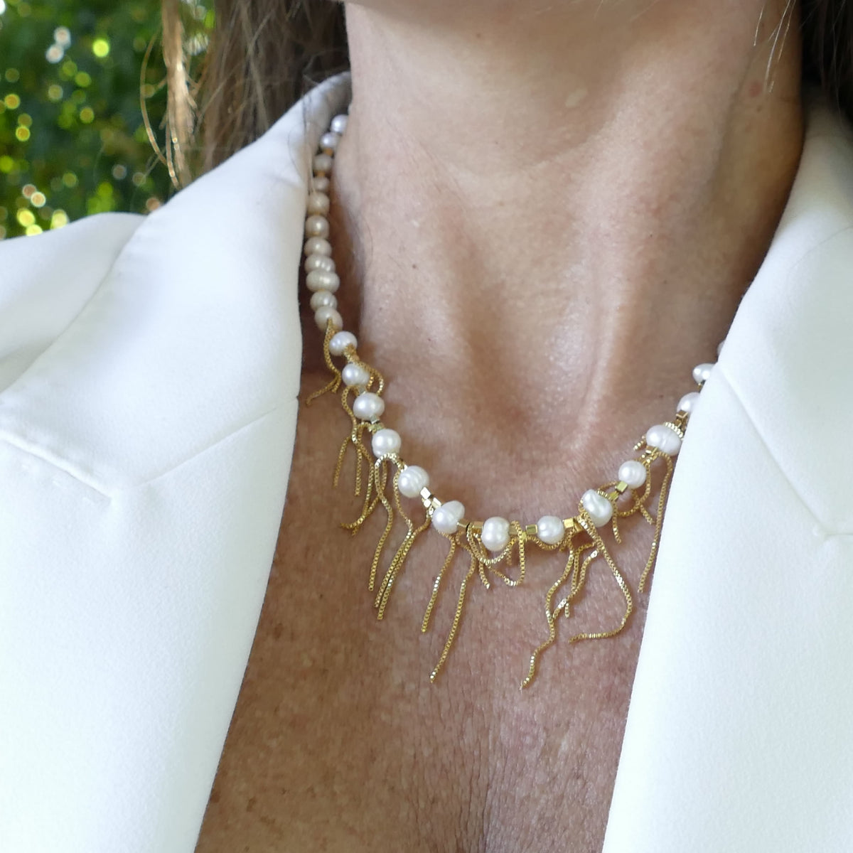 Madeleine Gold Kette Perle