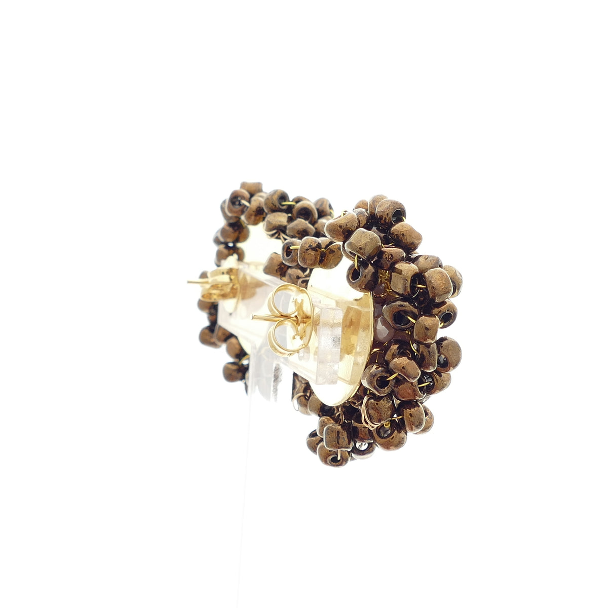 Set Winter Flower Goldenen Armreif Mit Ohrringe Und Ring Blume