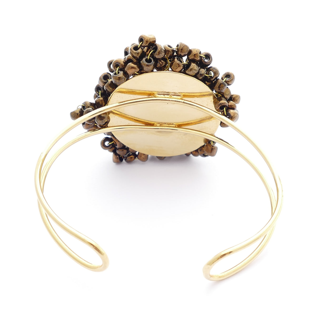 Set Winter Flower Goldenen Armreif Mit Ohrringe Und Ring Blume