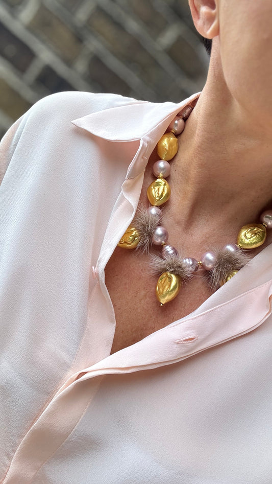 Gold Kelly Kette Perle