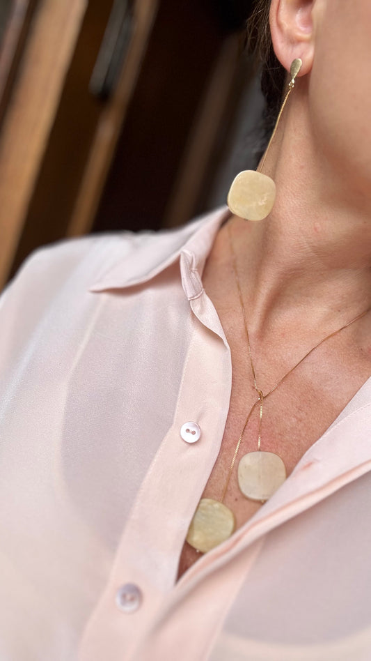 Jana Set kette aus Achat Stein