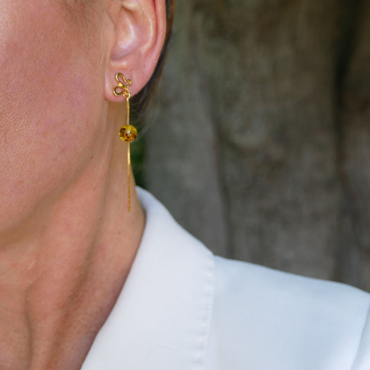 Gold Schmetterlinge Ohrringe