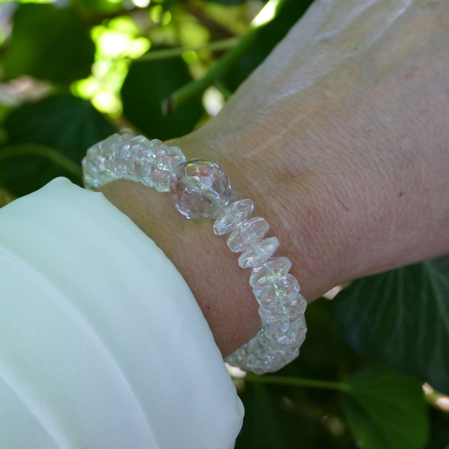 Lili Klar Glas Perle Armbänder