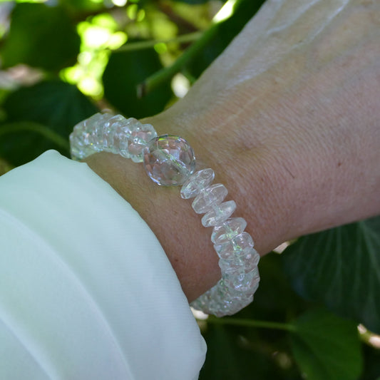 Lili Klar Glas Perle Armbänder