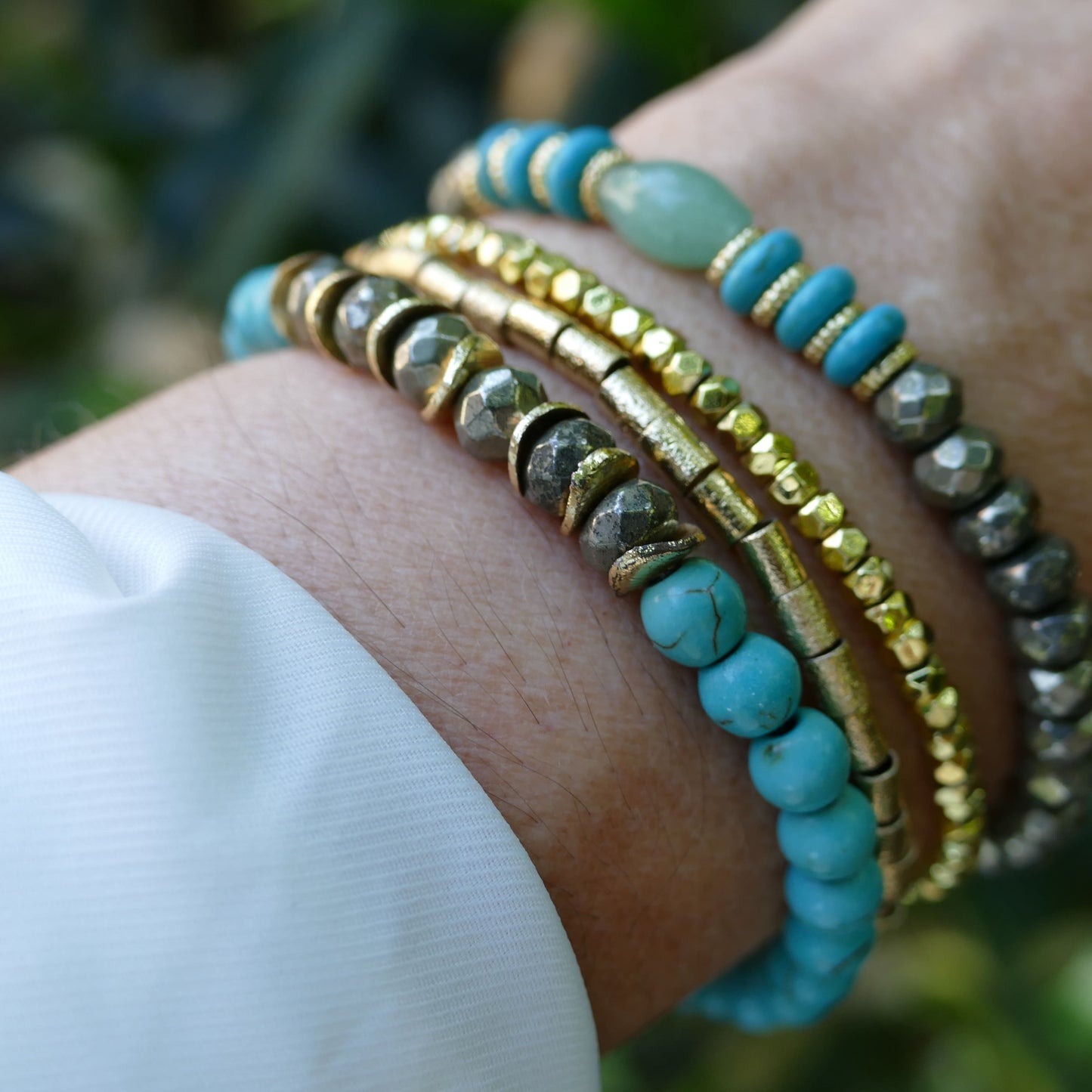 Leny Türkis Armband Mit Hämati Stein